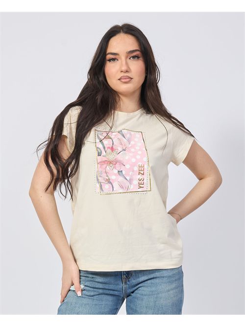 T-shirt girocollo Yes Zee con stampa YES ZEE | T273-S7000222